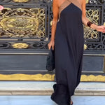 Clara - Two-tone backless maxi dress