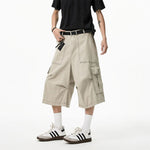 American Loose Straight Knee-length Casual Pants