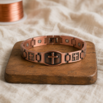Copper Cross Bracelet