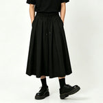 Japanese High-Waisted Pleated Casual Culottes