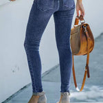 Zeagoo Ankle-length Skinny Jeans with Pockets