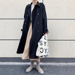 Drape Loose Over-kneeTrench Coat