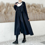 Spaghetti Strap Ruched Zippered Loose Long Dress