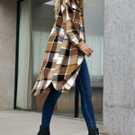 Zeagoo Button Down Plaid Classic Long Shirt Jacket