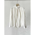 French Retro Accordion Pleated Shirt