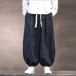 Loose Wide-leg Scimitar Harem Pants