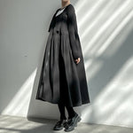 Spaghetti Strap Ruched Zippered Loose Long Dress