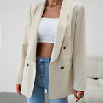 Zeagoo Casual Blazers Double Breasted Long Sleeve Work Office Blazer Jacket