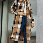 Zeagoo Button Down Plaid Classic Long Shirt Jacket