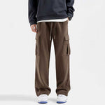 Warm Corduroy Straight-leg Trousers