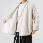 Thickened Diagonal-front Loose-fitting Belted Jacket