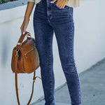 Zeagoo Ankle-length Skinny Jeans with Pockets