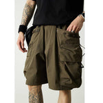 Large Pockets Loose-fitting Casual Shorts