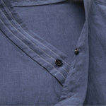 Cotton and Linen Striped Thin Breathable Vest Sleeveless