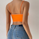 Zeagoo Asymmetrical Hem Bustier Cami Top