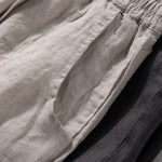 Breathable Straight-Leg Loose Linen Trousers