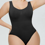Zeagoo Bodysuit Tummy Control Shapewear Seamless Carved Thong Body Shaper Tank Top
