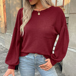 Zeagoo Long Sleeve Backless Hollow Knit Sweater for Women Casual Work Office Loose Fit 2026 | Under