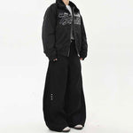 American Retro Deconstructed Rivet Scimitar Pants