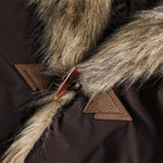 Faux Fur Collar Loose Thick Jacket