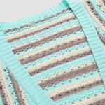 Zeagoo Women's Contrast Striped Sweater Cardigan