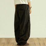 Japanese Retro Silhouette Loose-fitting Pleated Pants