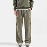 Warm Corduroy Straight-leg Trousers