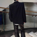 Sequined Metal Multi-chain Shoulder-padded Suit Jacket