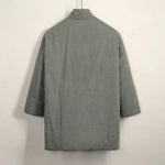 Loose Diagonal Placket Cotton-linen Jacket