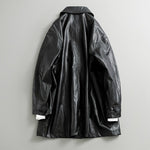 Japanese Retro PU Leather Windbreaker