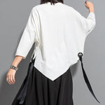 Casual Batwing Sleeve Web Shirt