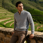 Courchevel half-zip cashmere sweater